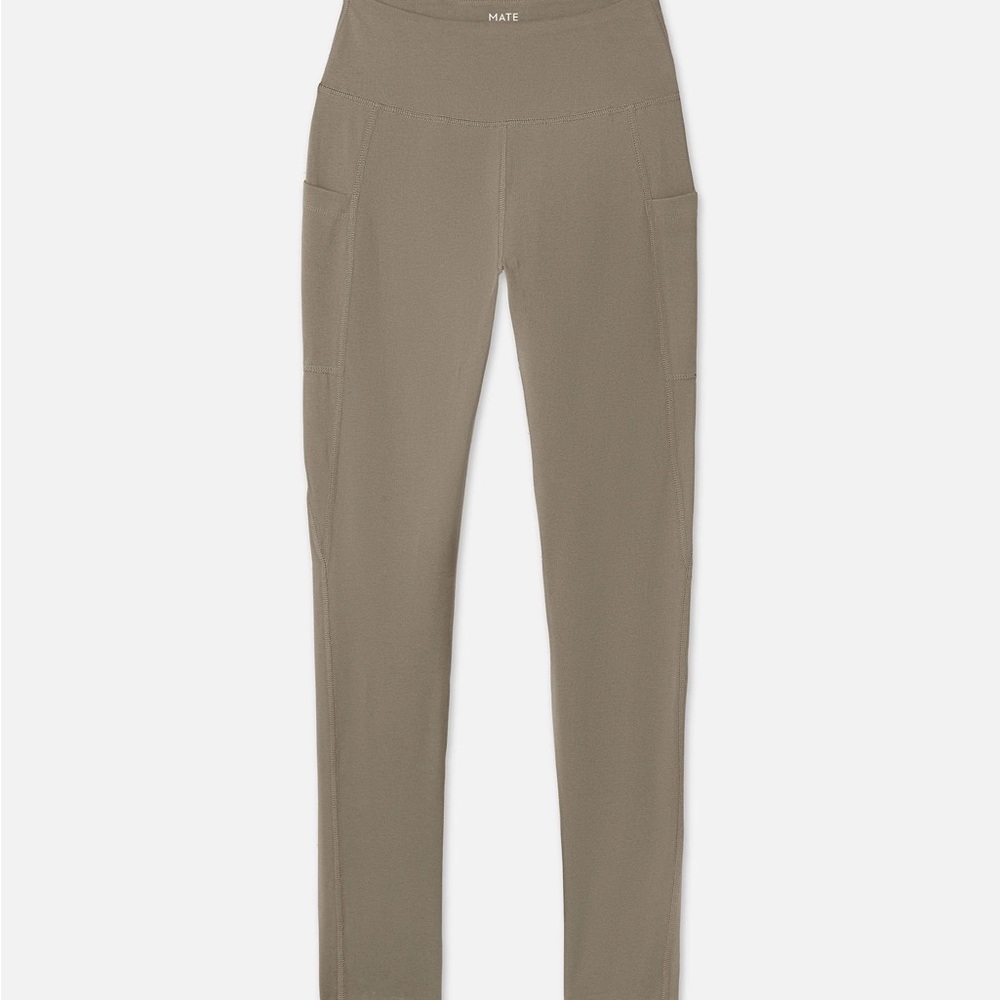 Mate the Label Organic Stretch Pocket Legging Medium Pebble - Picture 2 of 12